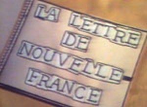 Lettre de Nouvelle-France