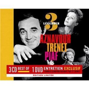 3 Légendes: Aznavour / Trenet / Piaf